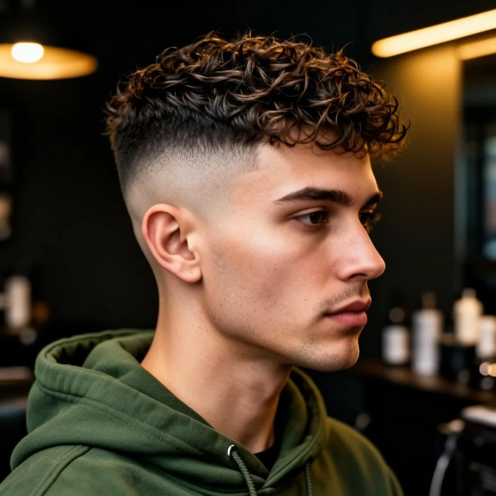 Textured Crop con Low Fade estilo Bad Bunny, corte urbano premium en barbería de Madrid