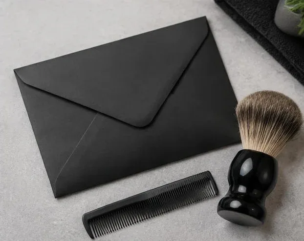 Detalle de regalo de barbería