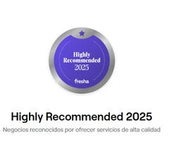 Highly Recommended 2025 — Fresha · Negocios reconocidos por su calidad